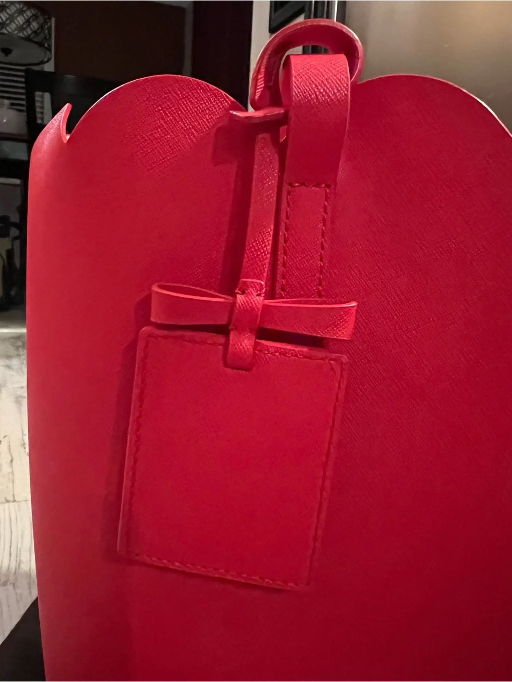 kate spade Carrigan Cherry Red Scallop-Edge Tote - Lily Ave